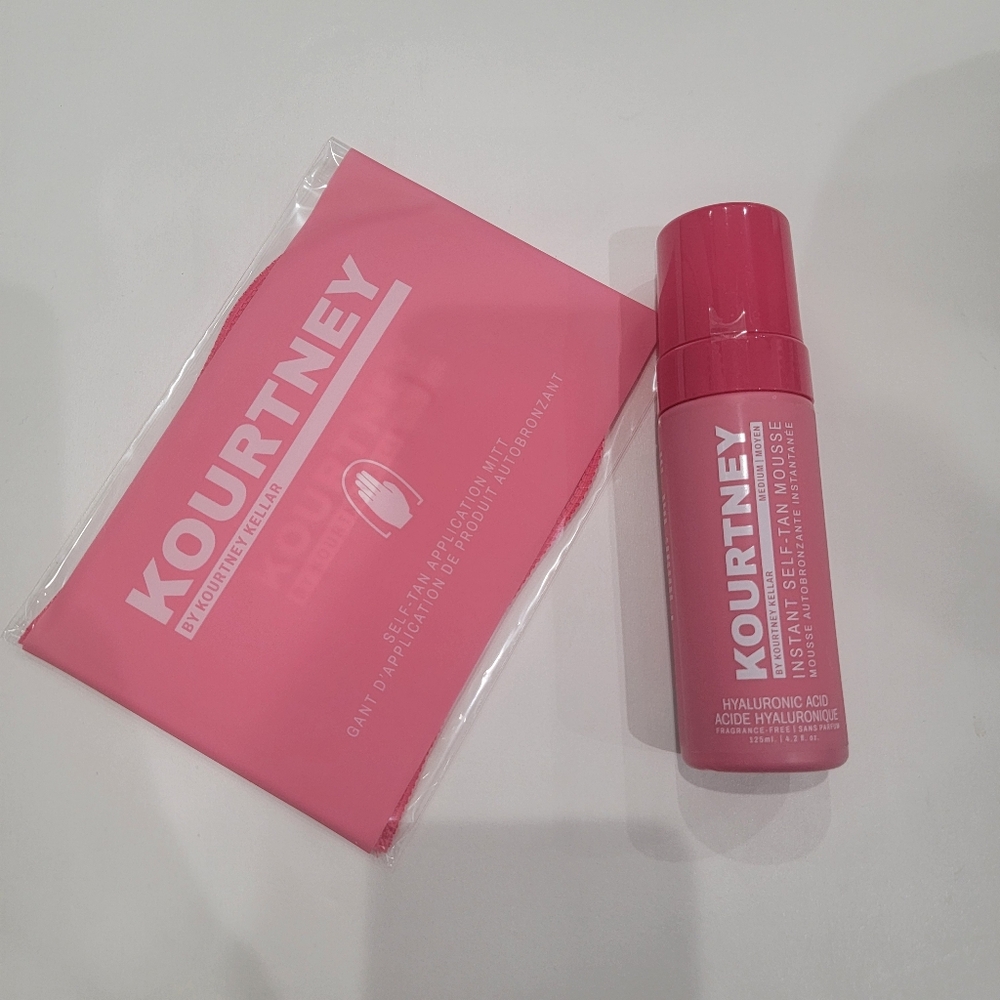 NWT Kourtney Kellar Medium Self-Tan Mousse And Application Mitt